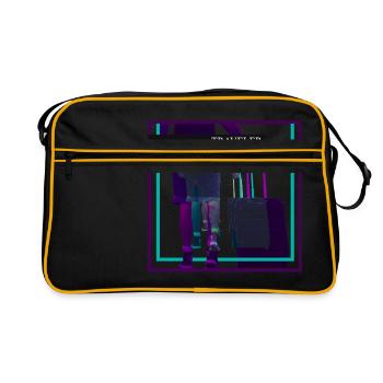 voyageur - Sac Retro - noir/or - Devant