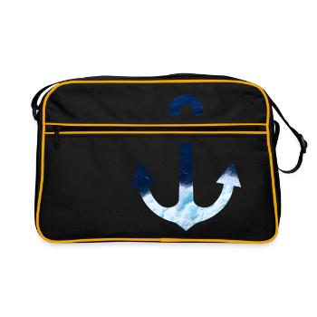Anker - Retro Tasche - Schwarz/Gold - Vorne