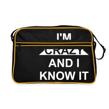 Crazy - Retro Bag - black/gold - Front