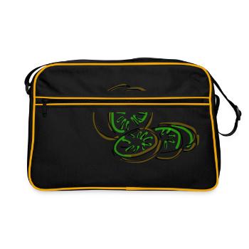 kiwi - Sac Retro - noir/or - Devant