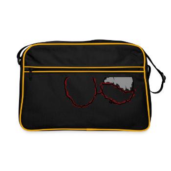 litchi - Sac Retro - noir/or - Devant