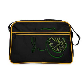 chaux - Sac Retro - noir/or - Devant