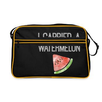 I carried a watermelon - Sac Retro - noir/or - Devant