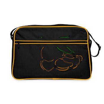 Mandarine - Retro Tasche - Schwarz/Gold - Vorne