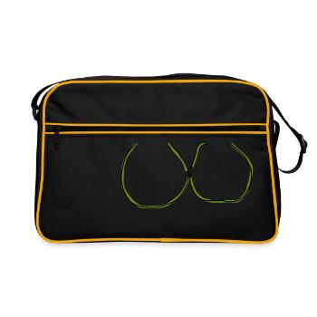 pamplemousse - Sac Retro - noir/or - Devant