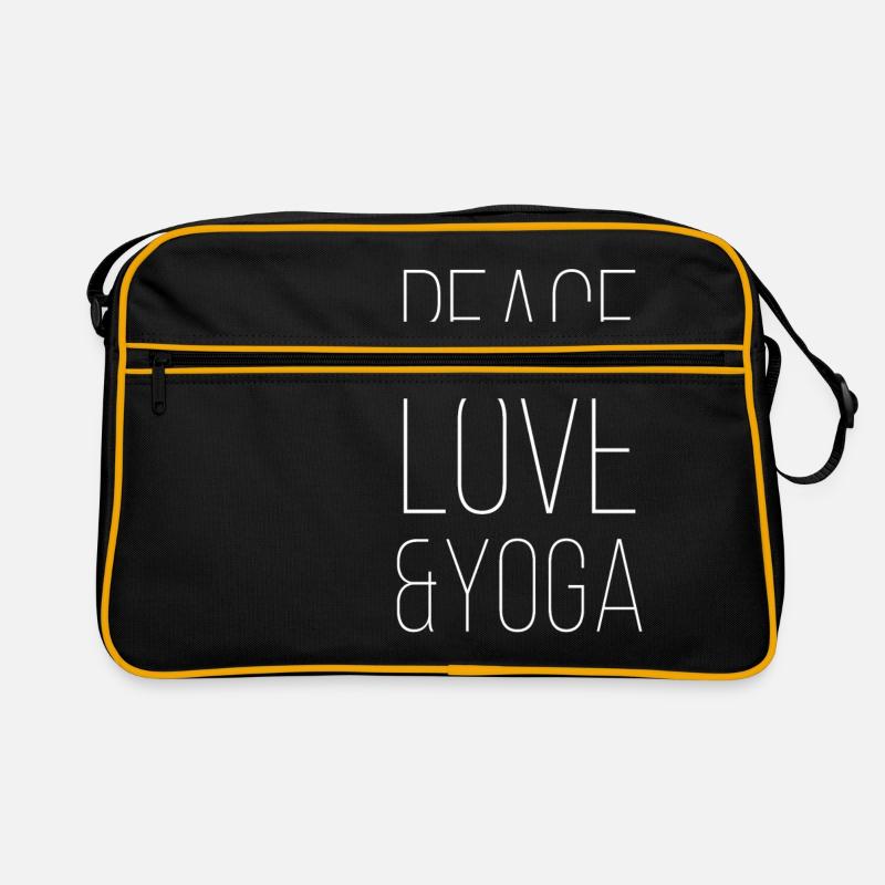Yoga - Retro Tasche - Schwarz/Gold