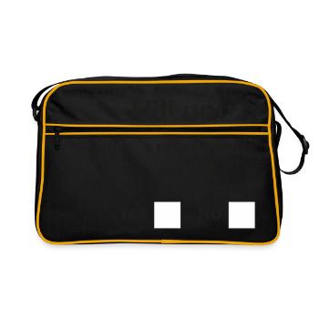 Will you marry me? - Retro Tasche - Schwarz/Gold - Vorne