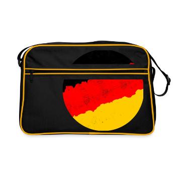 Germany flag - Retro Bag - black/gold - Front
