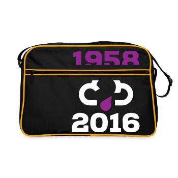 Purple Rain (RIP Prince 1958-2016) - Retro Bag - black/gold - Front