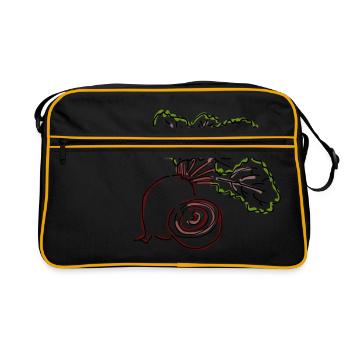 beetroot - Retro Bag - black/gold - Front