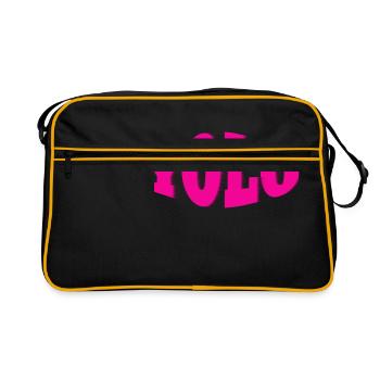 YOLO rose - Sac Retro - noir/or - Devant