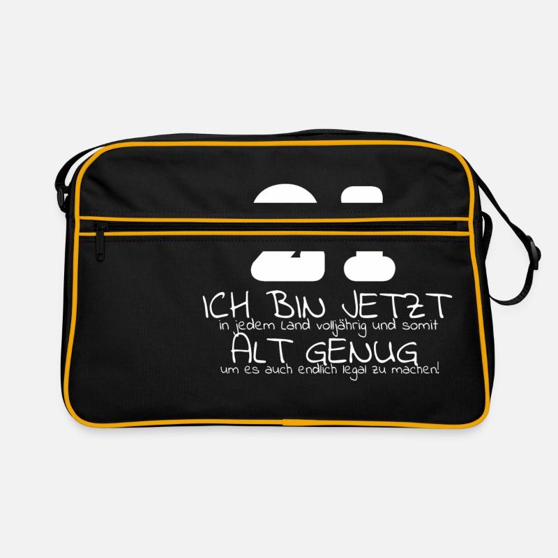 21st birthday - Retro Bag - black/gold