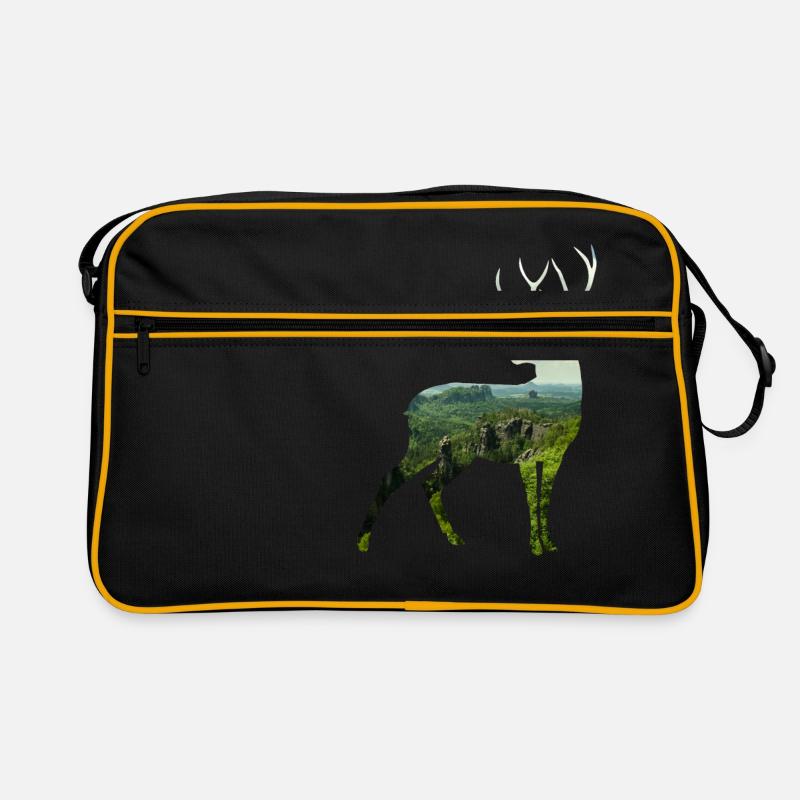 Cerf silhoutte Sac Retro
