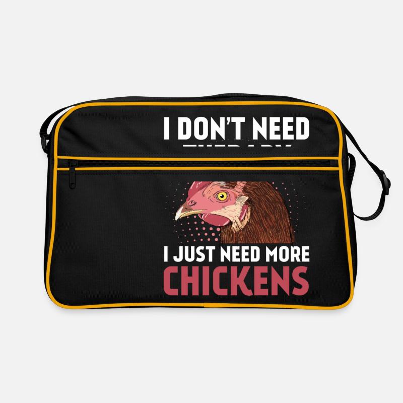 Pas de thérapie - il suffit de plus de poulets Sac Retro