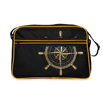 Boussole en or - Sac Retro - noir/or - Devant