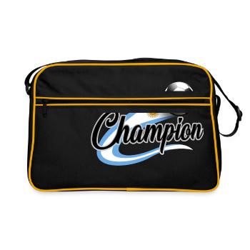 ARGENTINA SOCCER - Retro Tasche - Schwarz/Gold - Vorne