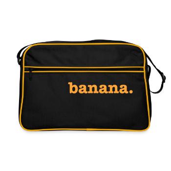 Banane banane banane. - Sac Retro - noir/or - Devant