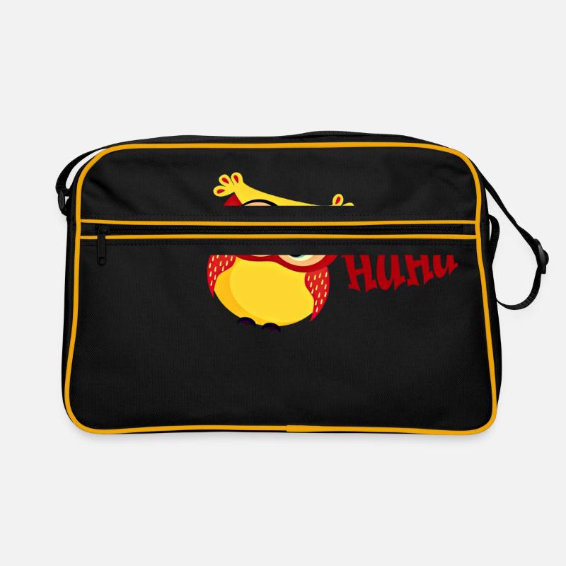 Huhu Uhu Eule Geschenk Idee Retro Tasche