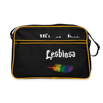 Gay Pride Gay Gay Homosexuality - Retro Bag - black/gold - Front
