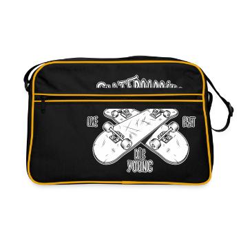 Skateboard - Live Fast Les jeunes - Sac Retro - noir/or - Devant