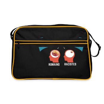 Anti racism 1 - Retro Bag - black/gold - Front