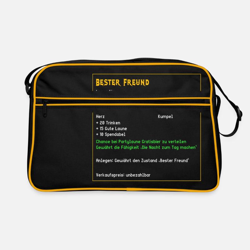 Legendärer Bester Freund Kumpel Legendär Held PC Retro Tasche