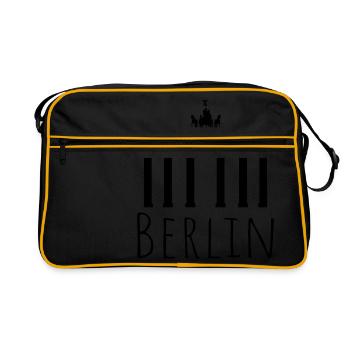 Brandenburg Gate - Retro Bag - black/gold - Front
