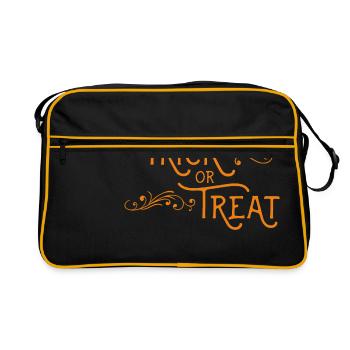 Halloween truc ou traitement - Sac Retro - noir/or - Devant