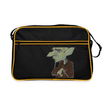 Fantasiewesen - Retro Bag - black/gold - Front
