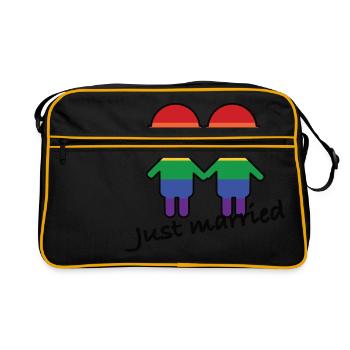 Mariage des hommes - Sac Retro - noir/or - Devant