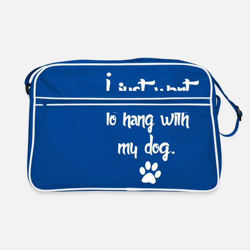 lustige Sprüche Hund Hunde Retro Tasche