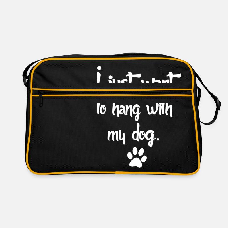 lustige Sprüche Hund Hunde Retro Tasche