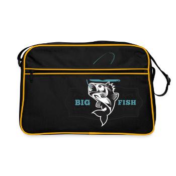 GRAND POISSON - Sac Retro - noir/or - Devant