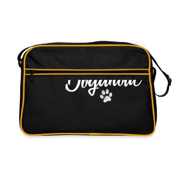 Dons de chiens - Sac Retro - noir/or - Devant