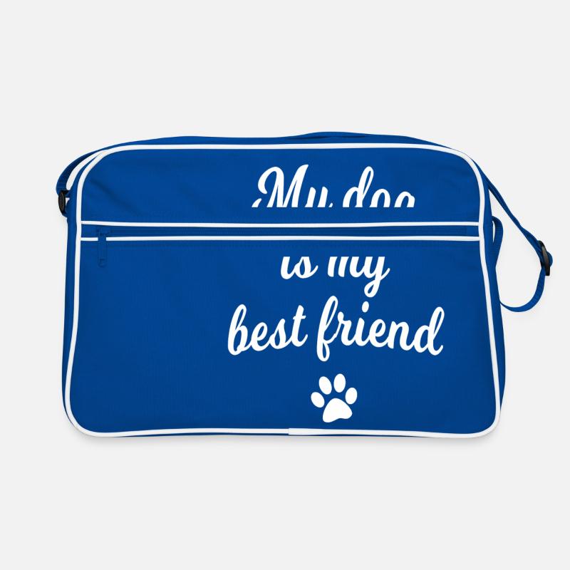Hunde Spruch Sprüche Retro Tasche