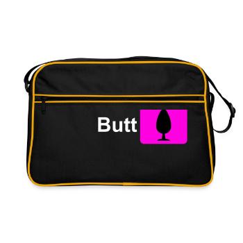 Butt Plug Icône Rose - Sac Retro - noir/or - Devant