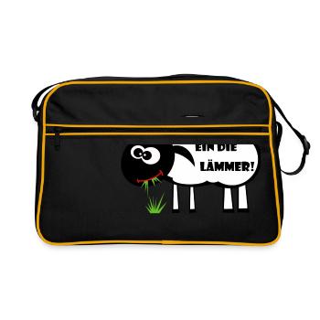 C’est un dilemme ! Agneau Idée cadeau - Sac Retro - noir/or - Devant
