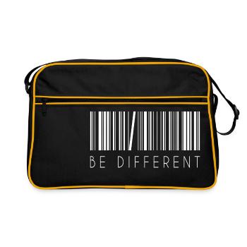 Be Different! - Retro Bag - black/gold - Front