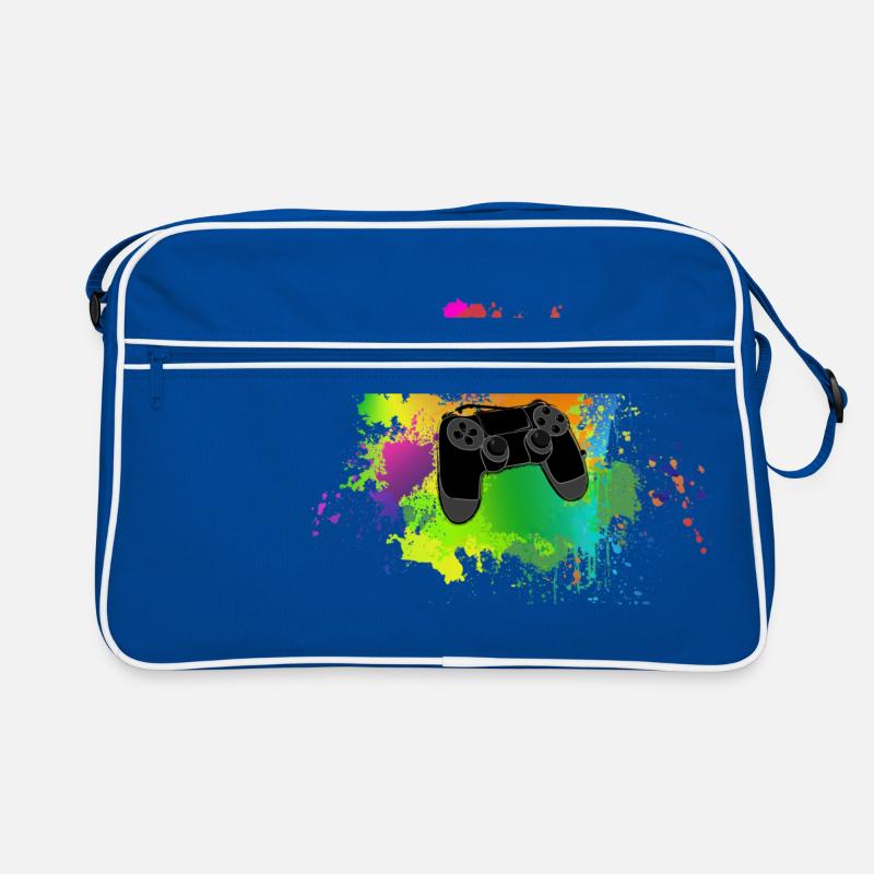 Contrôleur couleur splash Idée cadeau coloré Sac Retro