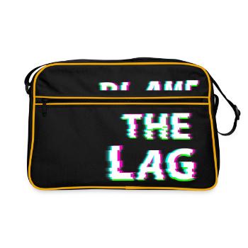 blame the lag - Retro Bag - black/gold - Front
