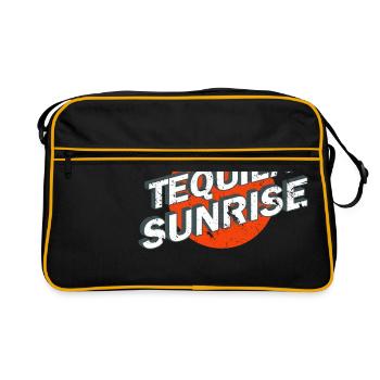 Tequila Sunrise Reto Logo Vintage - Sac Retro - noir/or - Devant