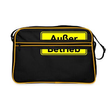 Out of service - Retro Bag - black/gold - Front