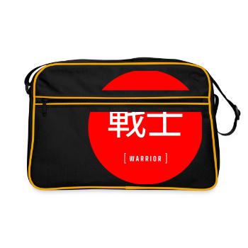 SENSHI - KRIEGER - WARRIOR - JAPONAISE - Sac Retro - noir/or - Devant