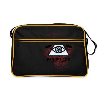 || The Foucault Series || Panopticon || - Retro Bag - black/gold - Front