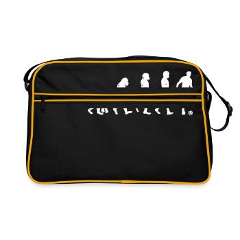 Mankind Evolution Soccer - Evolution Football - Retro Bag - black/gold - Front