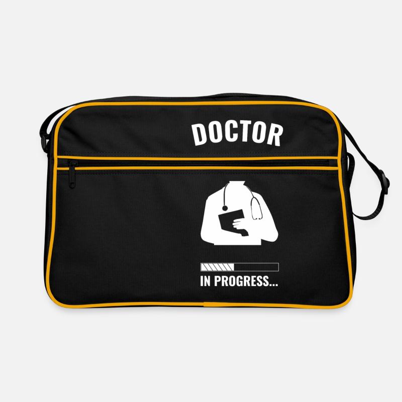 Arzt - Retro Tasche - Schwarz/Gold