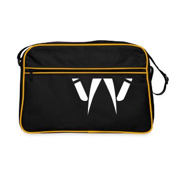 Heavy Metal - Headbanger - Metal Head - Blanc - Sac Retro - noir/or - Devant