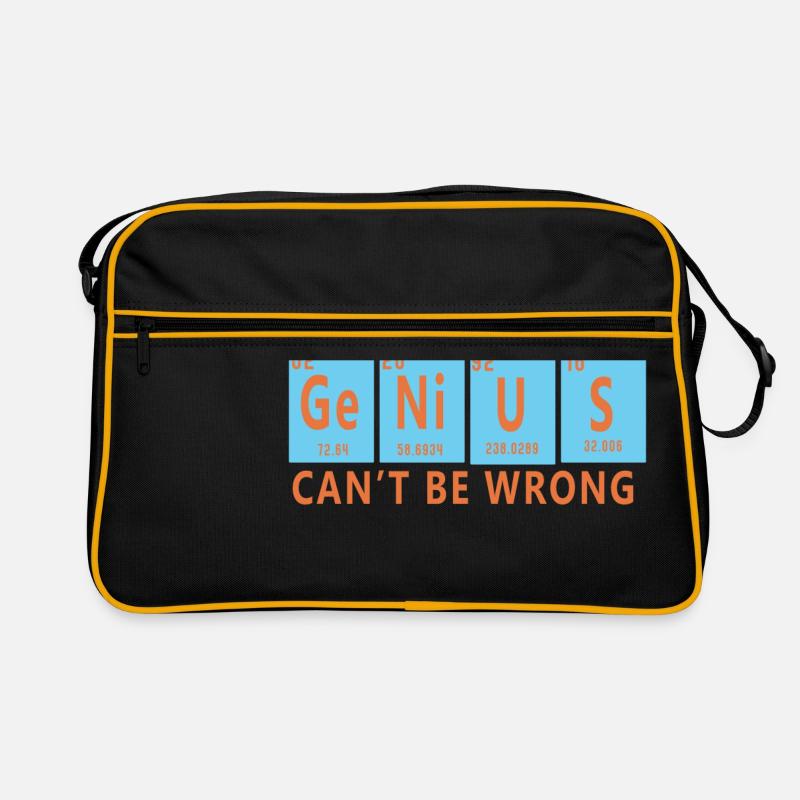 Genius - Genial - einzigartig - exklusiv Retro Tasche