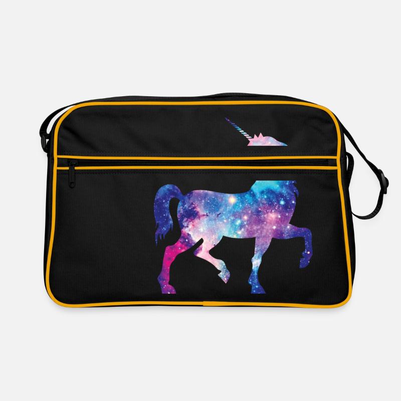 Galaxy Einhorn Retro Tasche