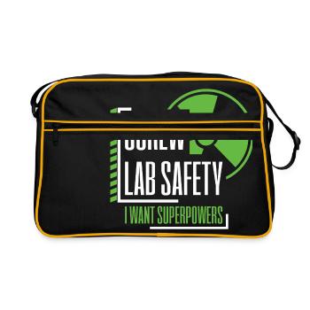 Radioactive nerds science gift physics - Retro Bag - black/gold - Front